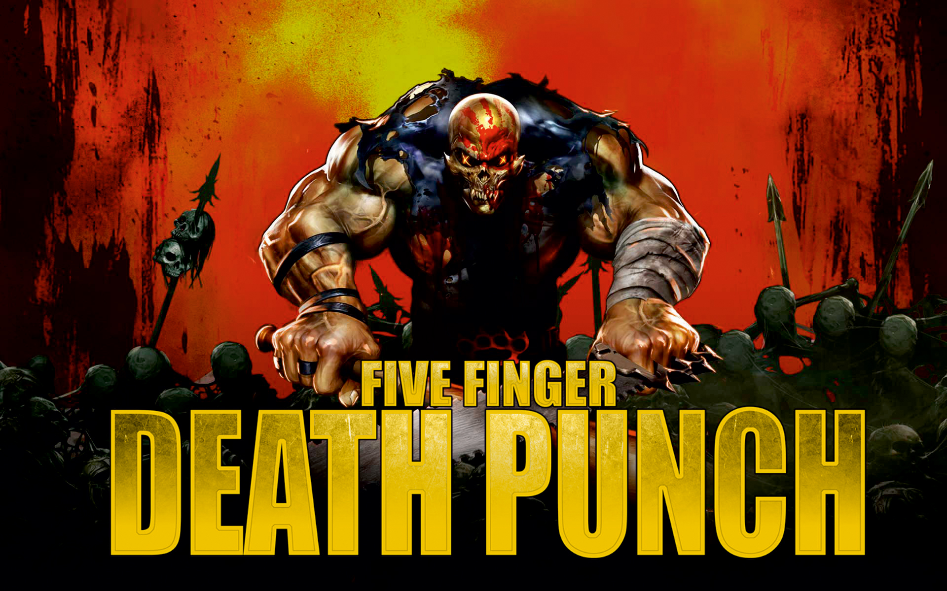 Five finger death punch обои на телефон